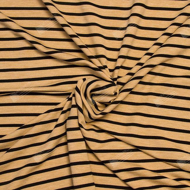 Molleton Elasthanne  - Beige Noir 