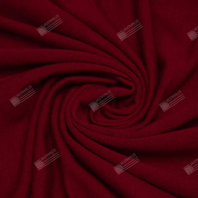 Multimailles | Molleton Elasthanne  - Rouge Bordeaux