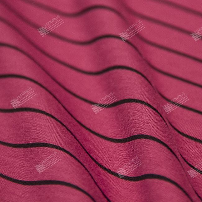 Multimailles | Molleton Elasthanne  - Rose Foncé Noir