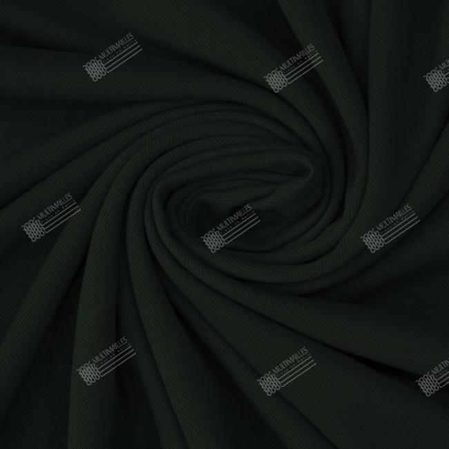 Multimailles | Tissus Piqué Uni - Vert bouteille