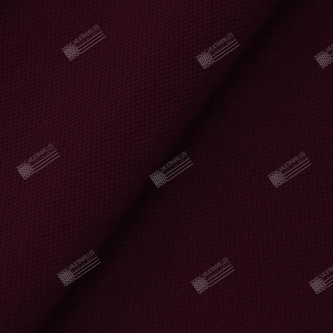 Multimailles | Tissus Piqué Uni - Rouge Bordeaux