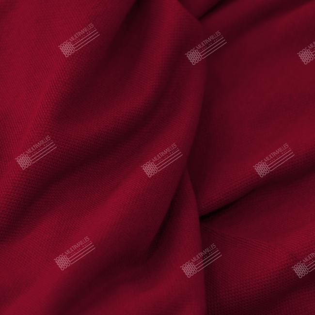 Multimailles | Tissus Piqué Uni - Rouge