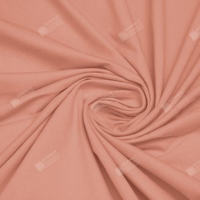 Multimailles | Jersey coton Elasthanne - Rose Fluo