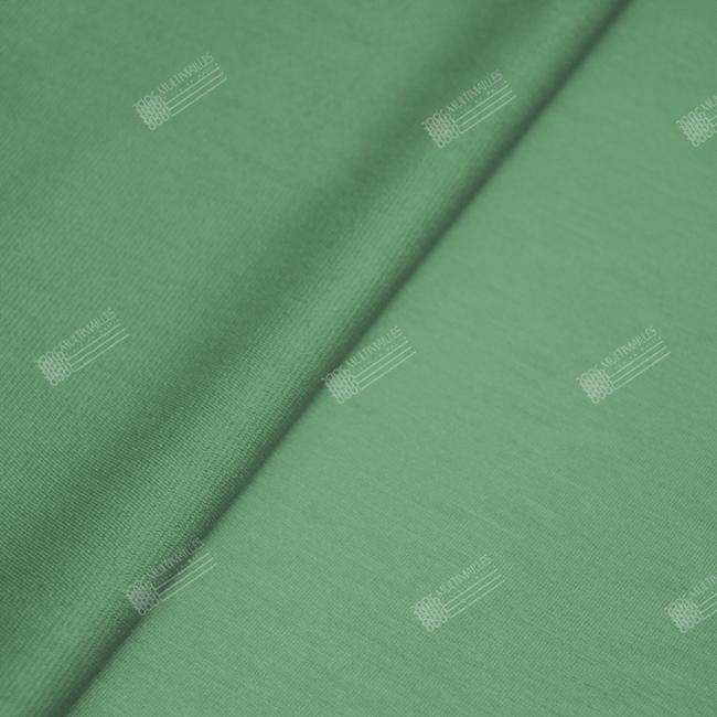 Multimailles | Jersey coton Elasthanne - Vert d'eau